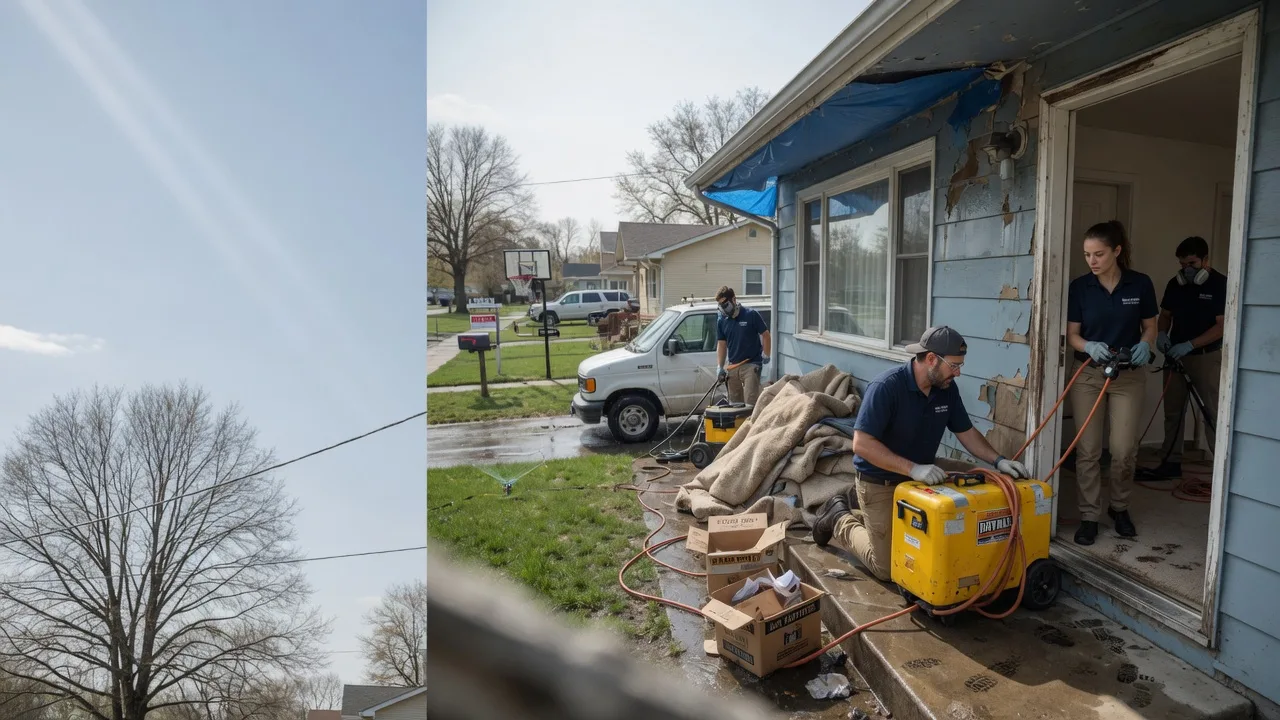 Basement Flood Cleanup in Lovington, IL near me